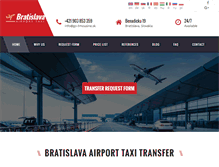 Tablet Screenshot of bratislava-airport-taxi.com